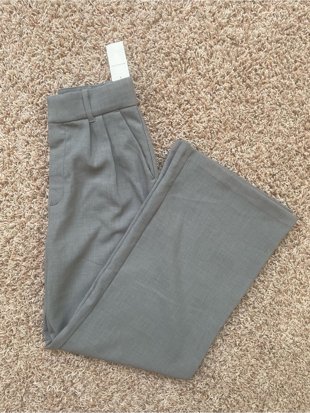 Abercrombie & Fitch Gray Dress Pants Pleated Professional Size S NWT Business